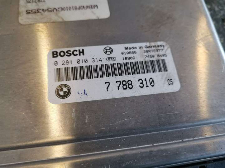 BMW 5 E39 (1996 - 2003)  0281010314 Блок управления двигателя
