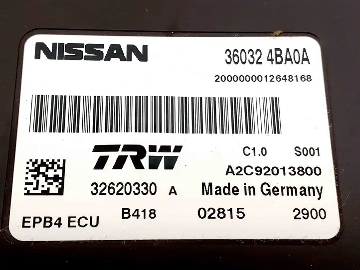 Nissan X-Trail T32 (2014 - 2021) 360324BA0A Блок управления стояночным тормозом (EPB) — фото 2