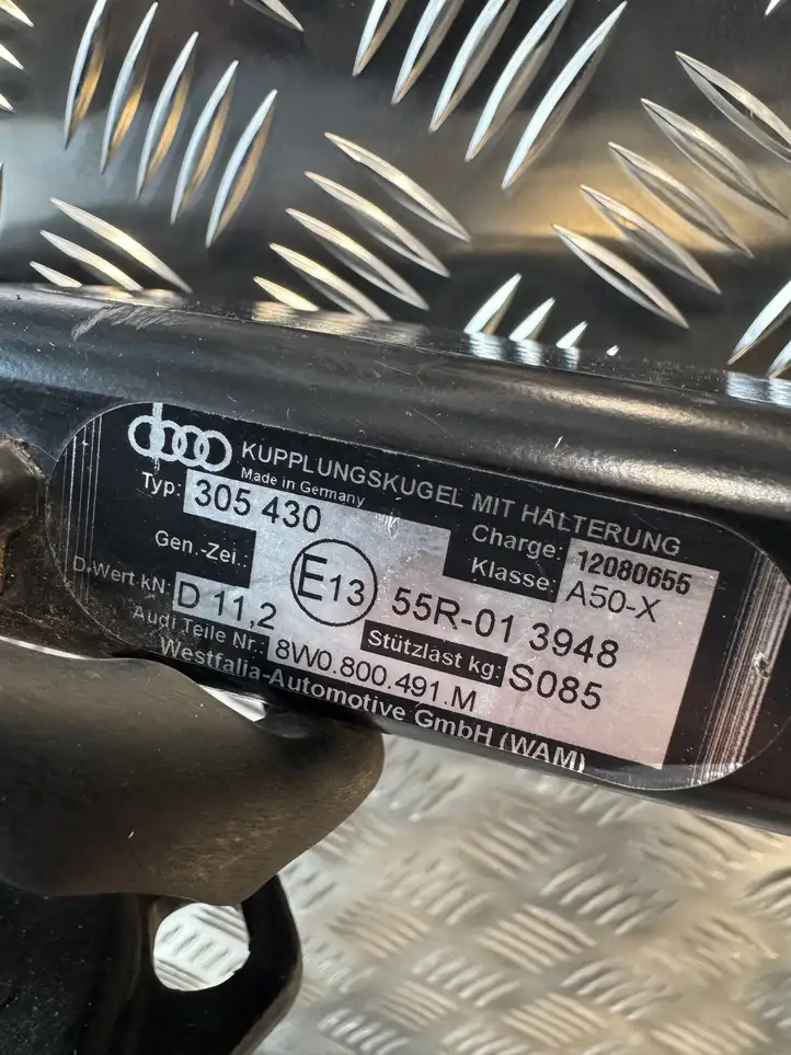 Audi A5 (2016 - ) 8W0800491M Комплект буксировочного крюка — фото 10