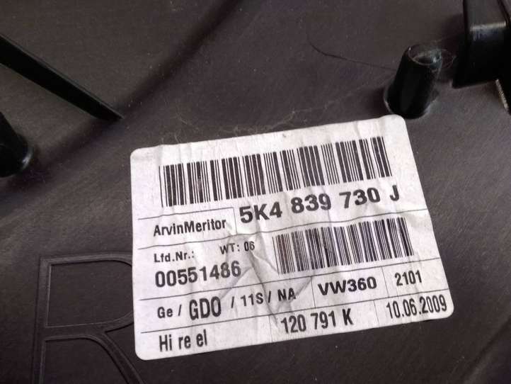 Volkswagen Golf VI (2009 - 2013)  5K4839730J  Механизм для электрического подъема окон задней двери (без двигателя)