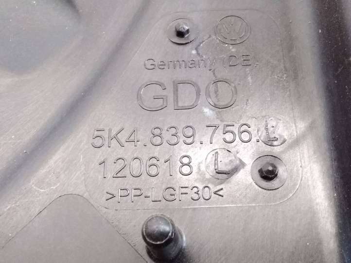 Volkswagen Golf VI (2009 - 2013)  5K4839730J  Механизм для электрического подъема окон задней двери (без двигателя)