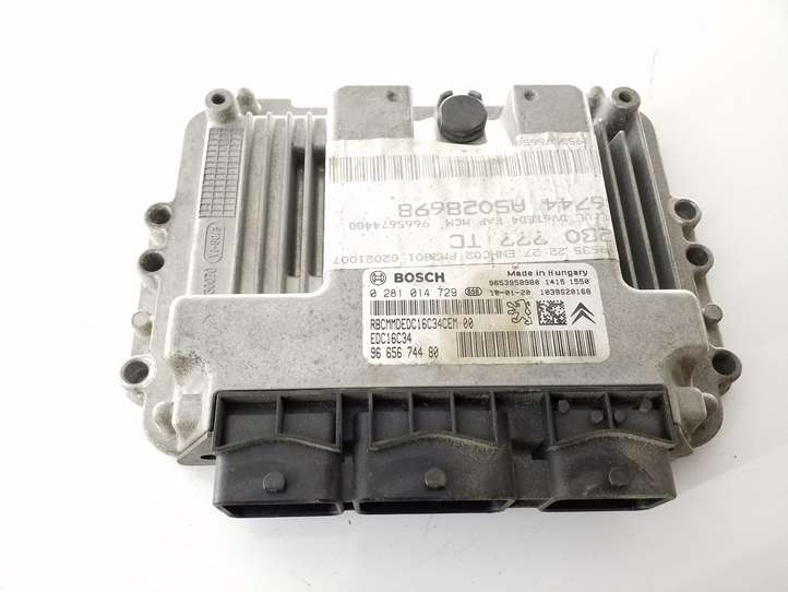 Citroen C4 Picasso (2013 - 2016)  9665674480 Блок управления двигателя