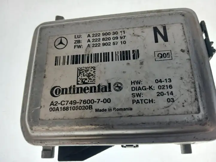 Mercedes-Benz S W220 (1998 - 2006) A2229003011 Камера в лобовом стекле — фото 2