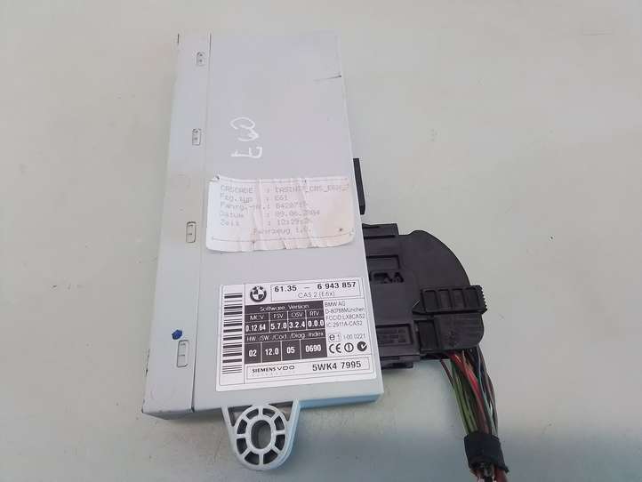 BMW 5 E60 E61 (2004 - 2010)  61356943857 Модуль блока управления CAS