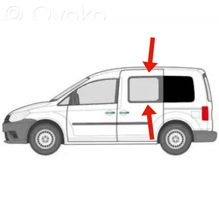 Volkswagen Caddy (2004 - 2010) 2K0845305L Стекло раздвижной двери — фото 1