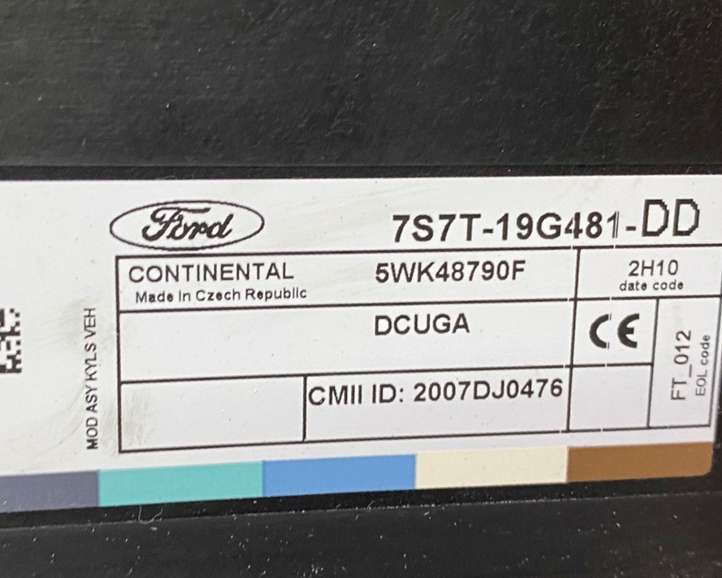 Ford S-Max (2010 - 2015)  7S7T19G481DD Mодуль kомфортa