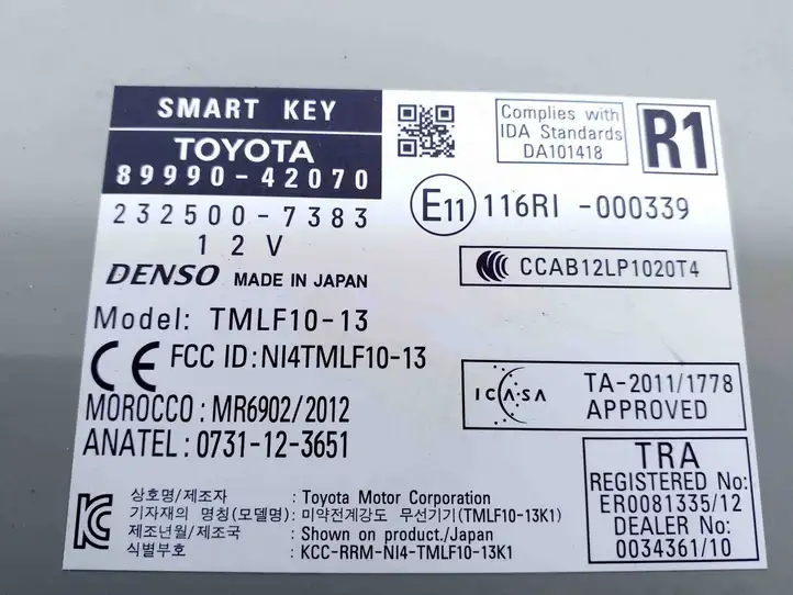 Toyota RAV 4 (XA40) (2012 - 2018) 8999042070 Блок бесключевого доступа — фото 2
