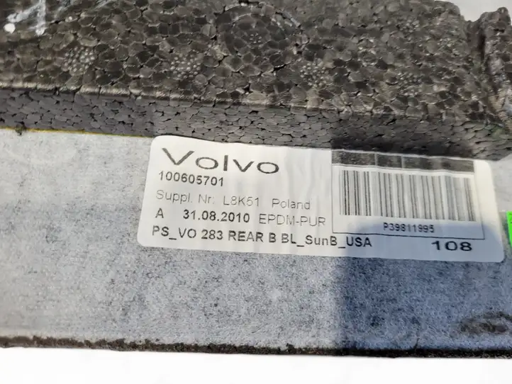 Volvo S60 (2010 - 2013) 100605701 Механическая шторка заднего стекла — фото 6