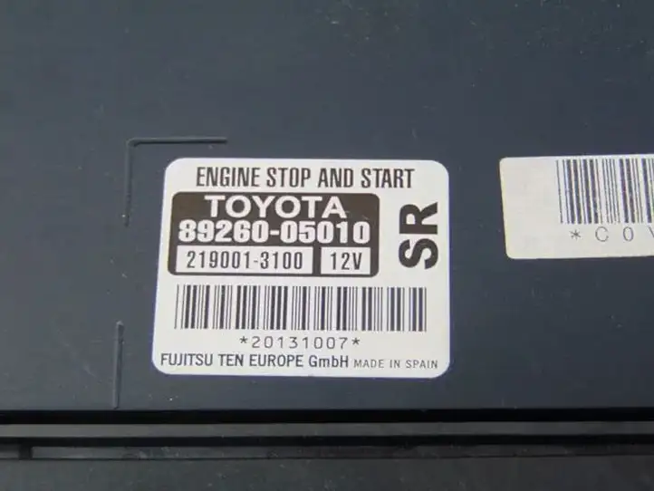 Toyota Avensis T270 (2012 - 2015) 8926005010 Модуль Start/Stop — фото 3