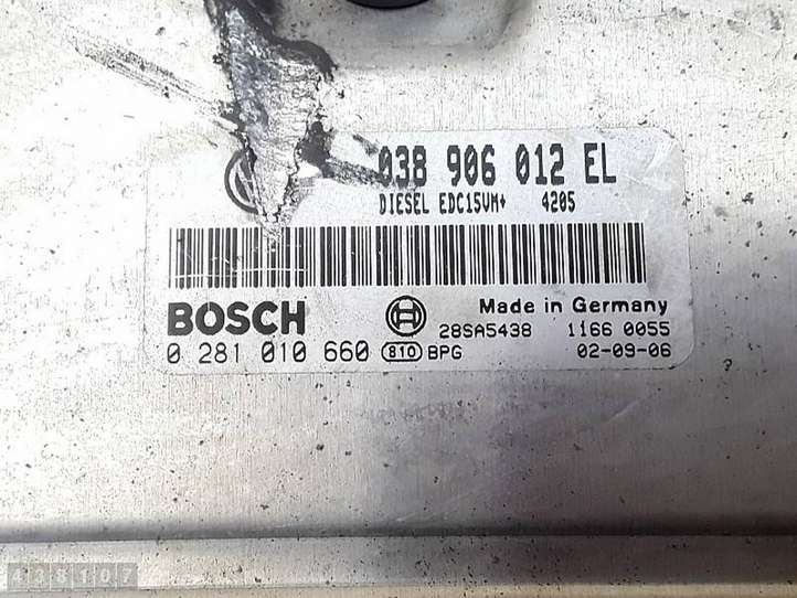 Volkswagen Polo (2001 - 2005)  038906012EL Блок управления двигателя