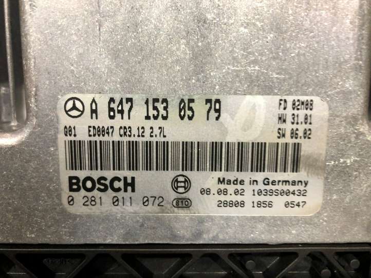 Mercedes-Benz E W211 (2002 - 2009)  A6471530579 Блок управления двигателя