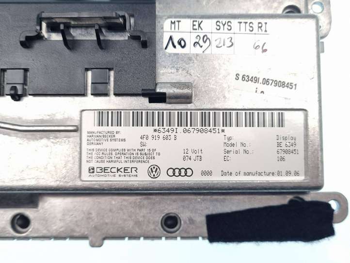Audi Q7 (2005 - 2009)  4F0919603B Экран/ дисплей / маленький экран