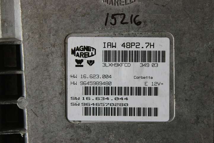 Citroen C2 (2003 - 2008)  9645989480 Блок управления двигателя