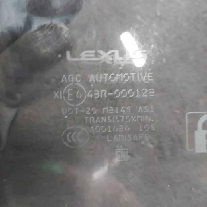 Lexus RX 450H (2015 - 2019) 43R000128 Стекло передней двери — фото 2