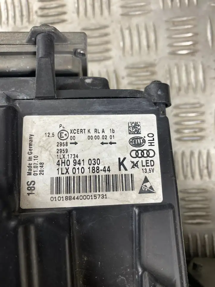Audi A8 S8 D4 4H (2010 - 2014) 4H0941030 Передняя фара — фото 7