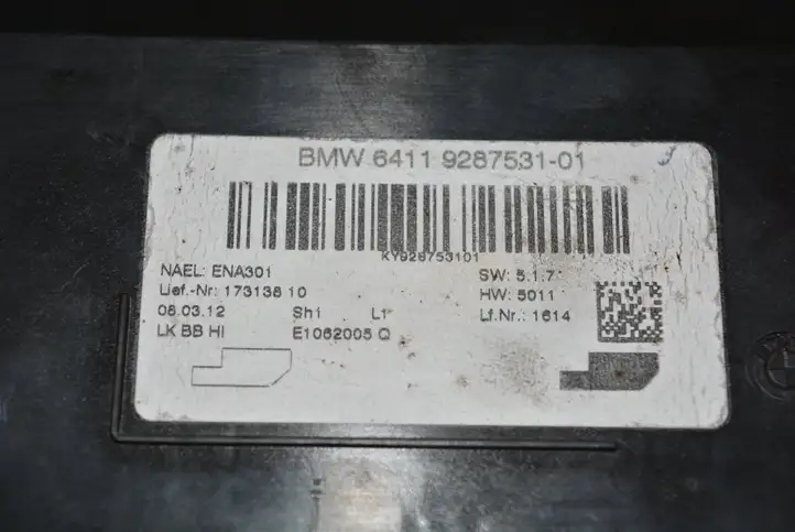 BMW 3 F30 F35 F31 (2012 - 2018) 64119287531 Модуль управления кондиционером — фото 2