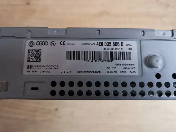 Audi A6 S6 C6 4F (2008 - 2011) 4E0035666D Магнитола / мультимедийная система — фото 2