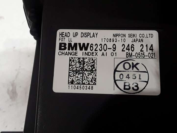 BMW 5 GT F07 (2010 - 2017)  9246214 Экран дисплея вверх
