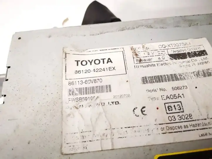 Toyota RAV 4 (XA30) (2006 - 2016) 8612042241ex Магнитола / мультимедийная система — фото 2