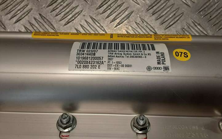 Volkswagen Touareg I (2002 - 2010)  7L0880202E Подушка безопастности пассажира
