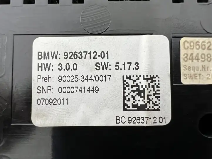 BMW 5 GT F07 (2010 - 2017) 9263712 Блок управления климат-контролем — фото 2