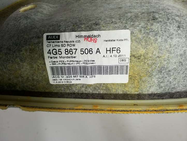 Audi A6 (2011 - 2014)  4G5867506A Потолок
