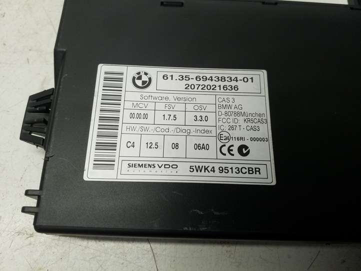 BMW 3 E90 E91 (2005 - 2012)  6135694383401 Модуль блока управления CAS