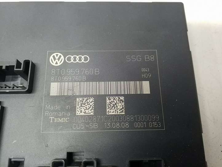 Audi A5 (2007 - 2011)  8T0959760B Модуль управления сидением