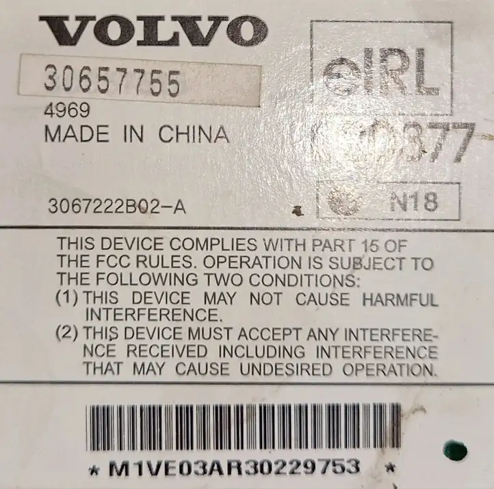 Volvo XC90 (2002 - 2006) 30657755 Усилитель звука — фото 3
