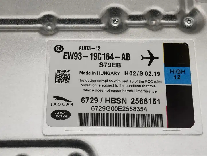 Jaguar XF (2007 - 2015) EW9319C164AB Усилитель звука — фото 2