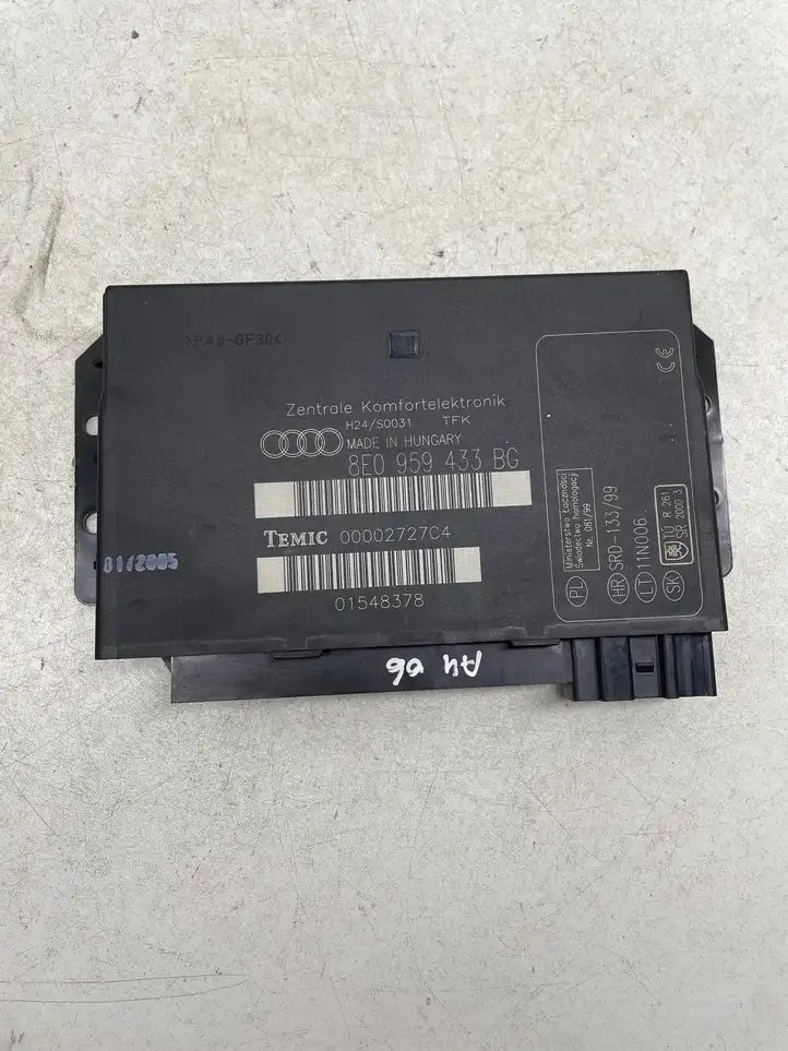 Audi A4 S4 B7 8E 8H (2004 - 2009) 8E0959433BG Модуль комфорта — фото 1