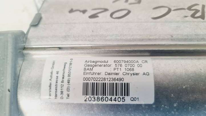 Mercedes-Benz C W203 (2000 - 2007)  2038604405 Подушка безопастности пассажира