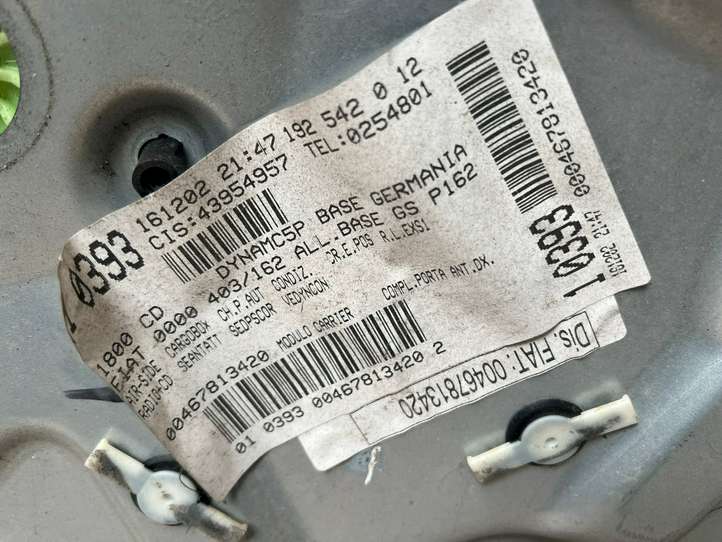 Fiat Stilo (2001 - 2010)  00467813420 Механизм для электрического подъема окон передней двери (без двигателя)