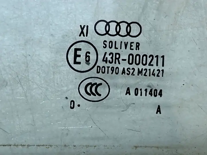 Audi A8 S8 D4 4H (2010 - 2014) 4H4845026 Стекло задней двери — фото 5