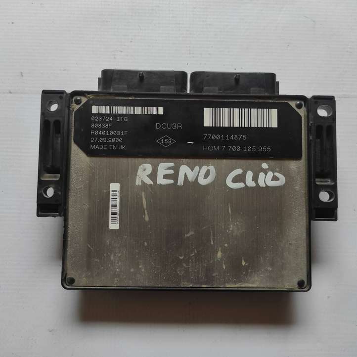 Renault Clio II (1998 - 2001)  7700114875 Блок управления двигателя