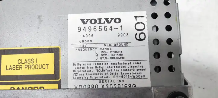 Volvo S80 (1998 - 2004) 94965641 Магнитола / мультимедийная система — фото 2