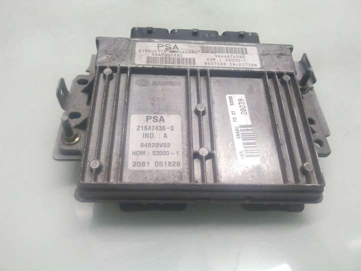 Citroen Xsara Picasso (1999 - 2012)  9647007880 Блок управления двигателя