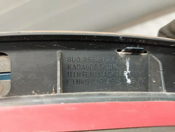 (2014 - 2018) 8U0853817C Задняя колесная арка — фото 2