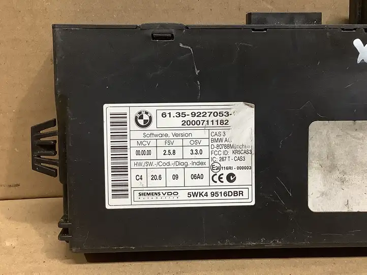 BMW X5 E70 (2006 - 2013)  9227053 Модуль блока управления CAS