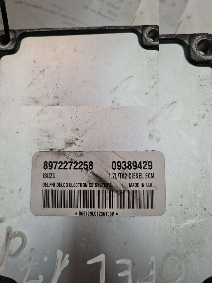 Opel Astra (1998 - 2004)  8972272258 Блок управления двигателя