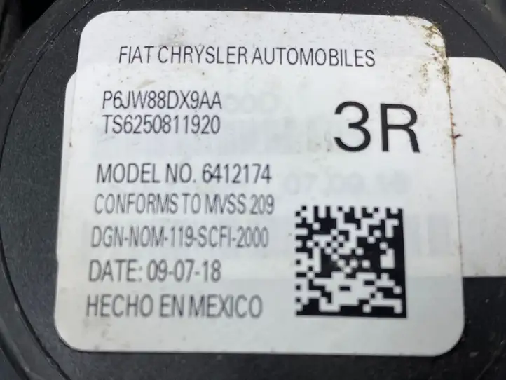 Dodge Durango (2013 - ) P6JW88DX9AA Ремень безопасности 3-го ряда — фото 2