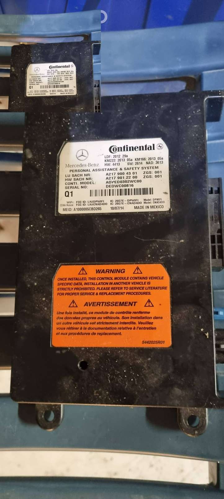 Mercedes-Benz CLA  C117,X117,W117 (2013 - 2019)  A2179004301 Блок управления SAM