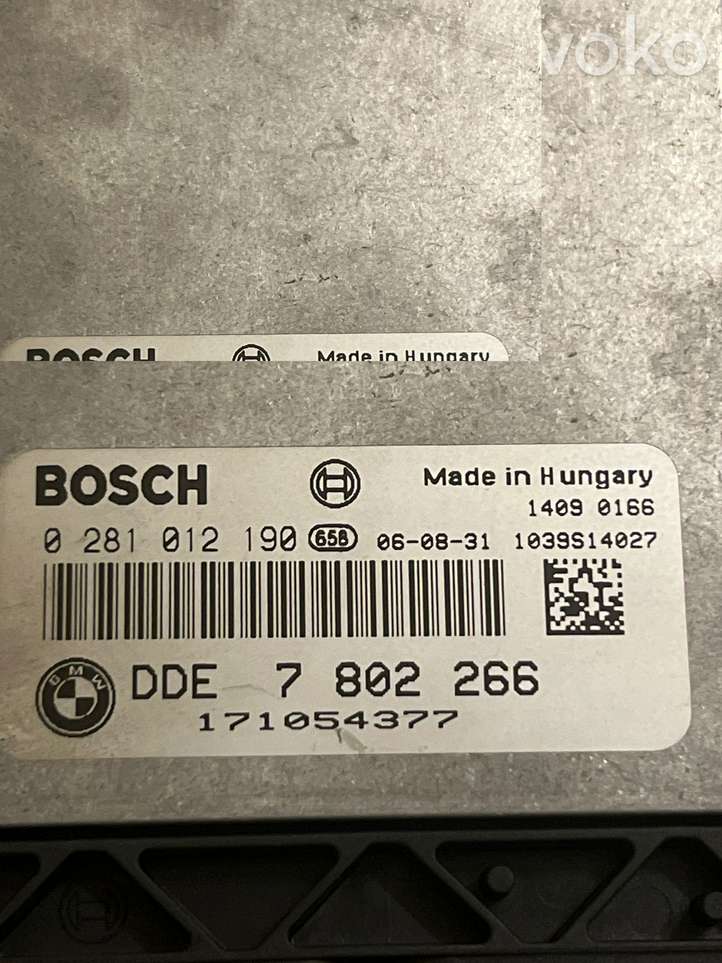 BMW 5 E60 E61 (2004 - 2010)  0281012190 Комплект зажигания