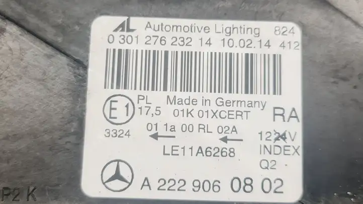 Mercedes-Benz S W222 (2013 - ) A2229060802 Передняя фара — фото 4