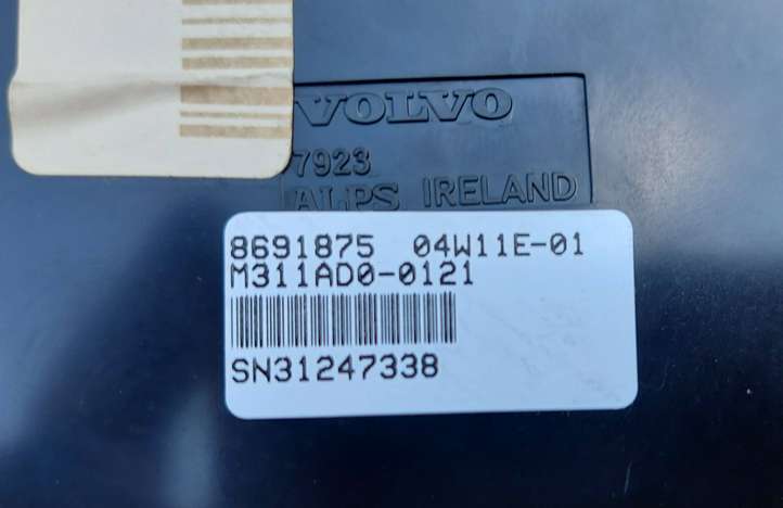Volvo S80 (2004 - 2006)  8691875 Блок управления кондиционера воздуха / климата/ печки (в салоне)