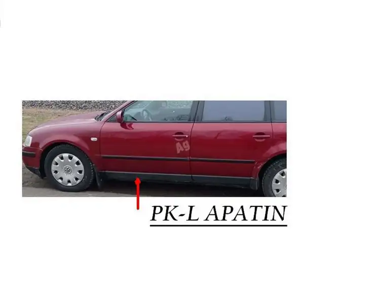 Volkswagen PASSAT B5.5 (2001 - 2005) 3B0854939B Молдинг передней двери — фото 1
