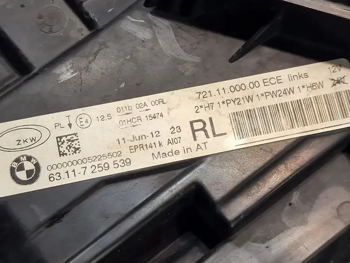 BMW 3 F30 F35 F31 (2012 - 2018) 63117259539 Передняя фара — фото 5