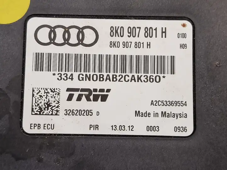 Audi Q5 SQ5 (2008 - 2012) 8K0907801H Блок управления стояночным тормозом — фото 2