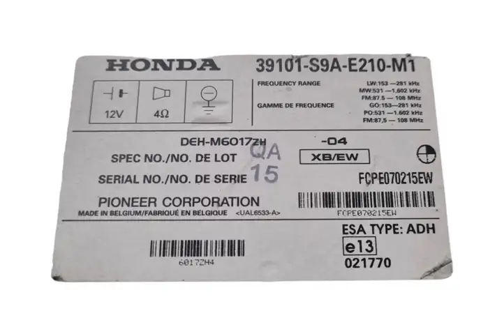 Honda CR-V (2006 - 2009) 39101S9AE210M1 Магнитола / мультимедийная система — фото 4