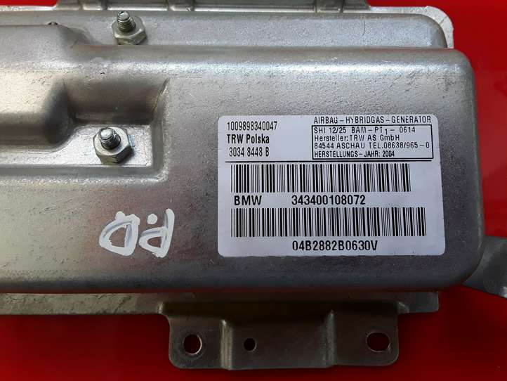 BMW X3 E83 (2003 - 2010)  343400108072 Подушка безопастности передней двери